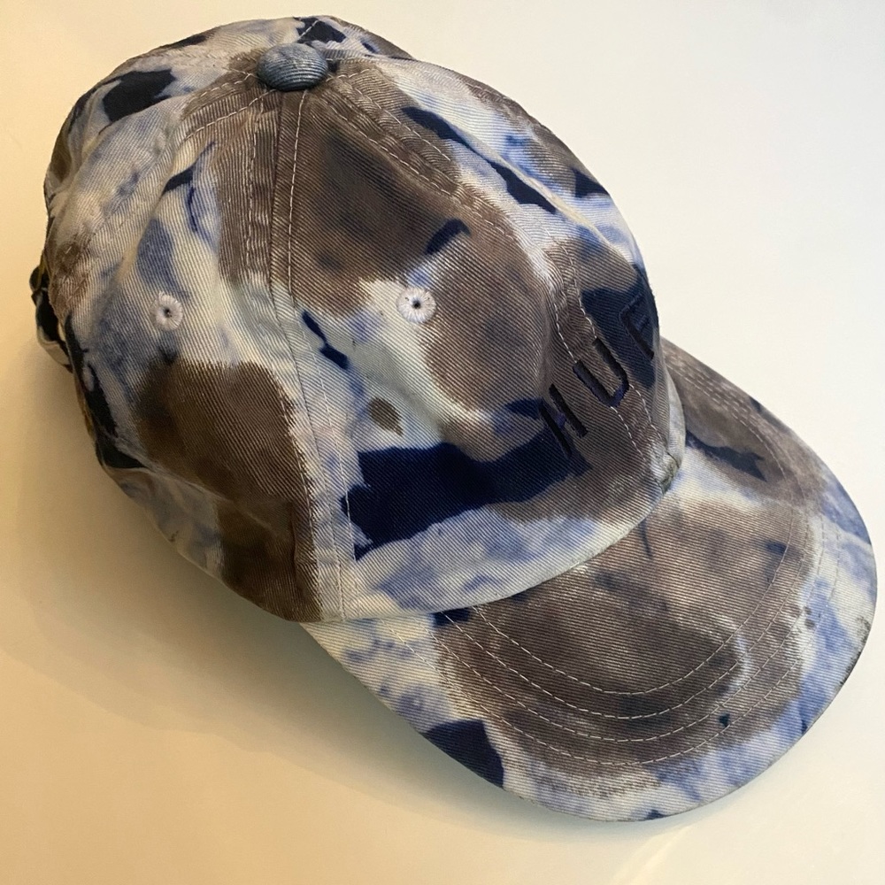 Blue Tie-Dye Unisex HUF Hat.